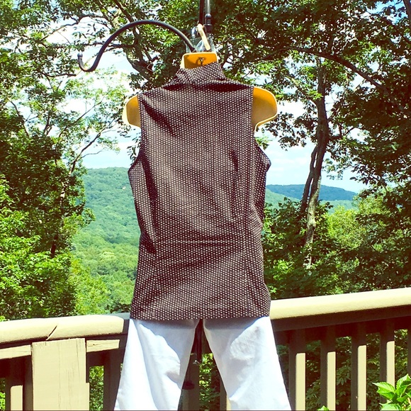 ♥️Great Versatile Tie Neck Top size L (168) - Picture 2 of 5